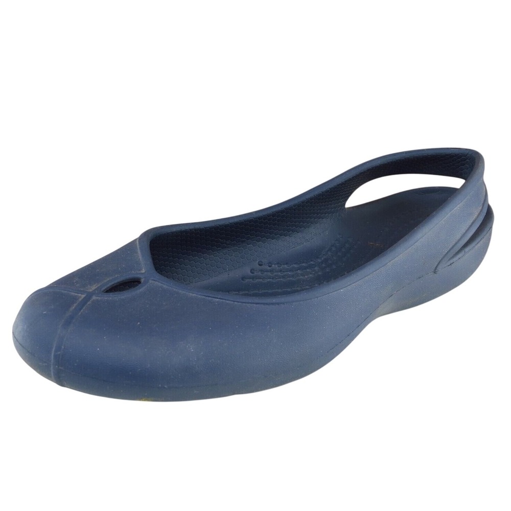 Crocs Women Size 4‎ M Blue Flat Synthetic Shoes